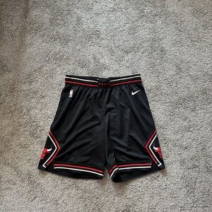 Nike Chicago Black and Red Basketball Shorts